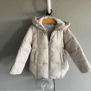 Zara girls puffer jacket